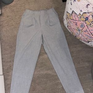 ZARA GRAY ELASTIC SLACK PANTS